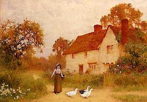 Photo of "TENDING THE GEESE, ISLE OF WIGHT" by BENJAMIN D SIGMUND