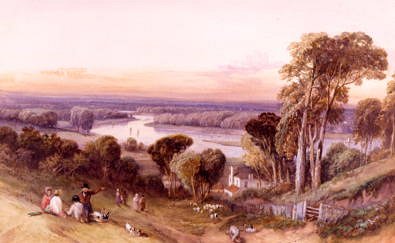 Photo of "A VIEW OF RICHMOND, GREATER LONDON, ENGLAND" by CLARKSON STANFIELD