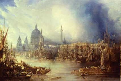 Photo of "A VIEW OF LONDON, ENGLAND, FROM THE RIVER" by JOHN GENDALL