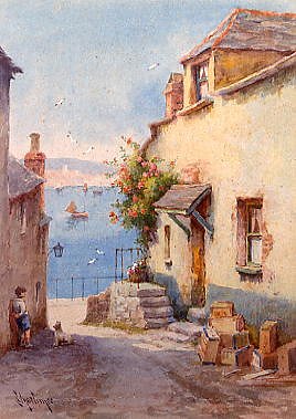 Photo of "A SUMMER'S DAY, NEWLYN, CORNWALL" by THOMAS MORTIMER