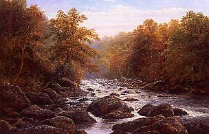 Photo of "A HIGHLAND RIVER, SCOTLAND" by WILLIAM MELLOR