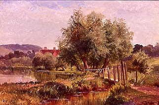 Photo of "A RURAL SUMMER LANDSCAPE" by WALTER WALLOR CAFFYN