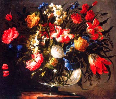 Photo of "A STILL LIFE OF POPPIES, TULIPS AND ROSES" by JUAN DE ARELLANO