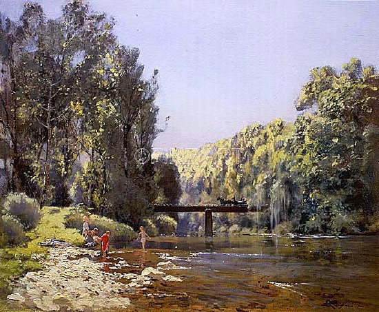 Photo of "A SUMMER'S DAY ON THE RIVER" by EMILE CAGNIART