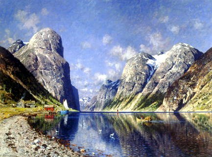 Photo of "CROSSING THE FJORD" by ADELSTEEN NORMANN