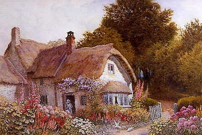 Photo of "AT ALLERFORD, SOMERSET" by ARTHUR CLAUDE STRACHAN