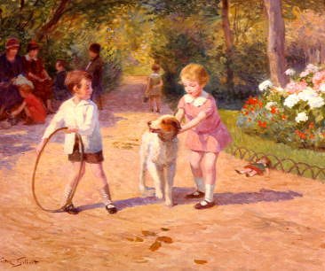 Photo of "PLAYING WITH A HOOP" by VICTOR GABRIEL GILBERT