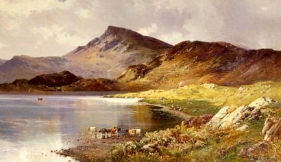 Photo of "A VIEW OF MOEL SIABOD,NORTH WALES" by ALFRED DE BREANSKI