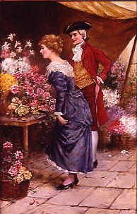 Photo of "LOVERS AT THE FLOWER STALL" by LEO MALEMPRE