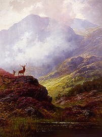 Photo of "THE MONARCH OF THE GLEN, SCOTLAND" by CHARLES - ACTIVE 1854-19 STUART