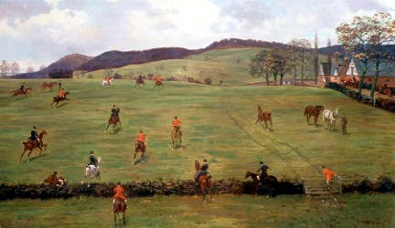 Photo of "THE CHESHIRE HUNT: THE KILL AT PECKFORTON (MK)" by GEORGE GOODWIN KILBURNE