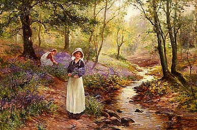 Photo of "THE BLUEBELL GLADE" by ERNEST WALBOURN