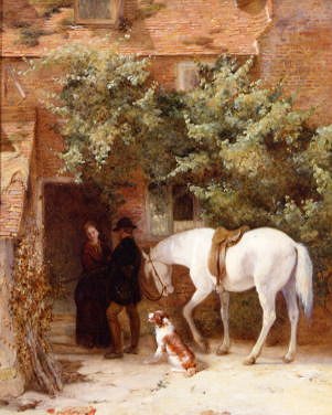 Photo of "THE GAMEKEEPER'S COURTSHIP" by GEORGE BERNARD O'NEILL