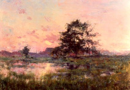 Photo of "THE MARSH AT SUNSET" by LUCIEN FRANK
