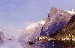 Photo of "THE ICE-BLUE FJORD, NORWAY" by GEORG ANTON RASMUSSEN