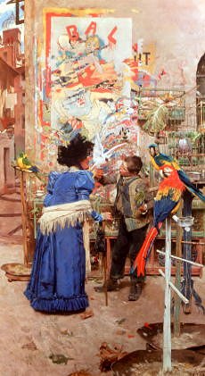 Photo of "THE YOUNG PARROT SELLER" by EDOUARD MENTA