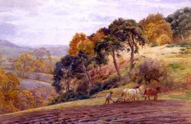 Photo of "PLOUGHING IN SURREY" by CHARLES JAMES ADAMS