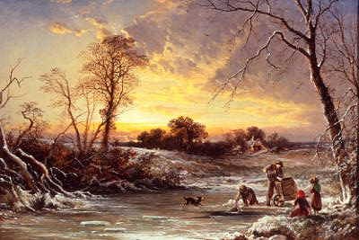 Photo of "THE FROZEN POND" by GEORGE AUGUSTUS WILLIAMS