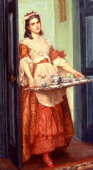 Photo of "TIME FOR TEA" by VALENTINE CAMERON PRINSEP R.A.