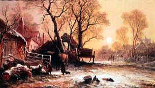 Photo of "WINTER, BARNES COMMON" by GEORGE AUGUSTUS WILLIAMS