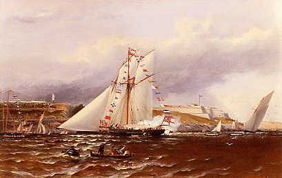 Photo of "A REGATTA AT PLYMOUTH, ENGLAND" by HENRY ANDREWS LUSCOMBE