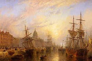 Photo of "CUSTOMS HOUSE QUAY, DUBLIN" by CLAUDE T. STANFIELD MOORE