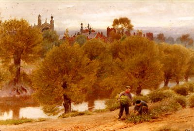 Photo of "A VIEW OF ETON" by ALBERT GOODWIN