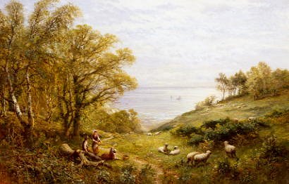 Photo of "A VIEW OVER THE SUSSEX COAST" by ALFRED AUGUSTUS GLENDENING