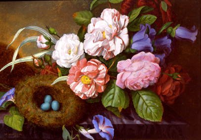 Photo of "A STILL LIFE OF CAMELLIAS" by W. HUBBARD