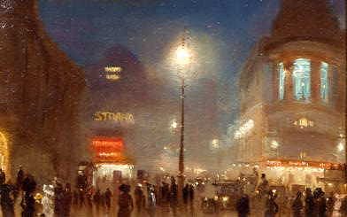 Photo of "THE STRAND, LONDON, AT THEATRE TIME" by GEORGE HYDE POWNALL
