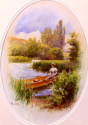 Photo of "A PAUSE FROM ROWING" by ALFRED AUGUSTUS GLENDENING