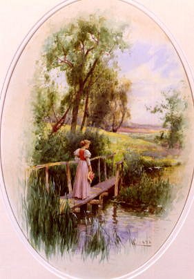 Photo of "WATCHING THE RIPPLES" by ALFRED AUGUSTUS GLENDENING