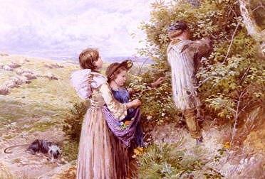 Photo of "COLLECTING FLOWERS" by MYLES BIRKET FOSTER