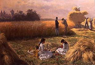 Photo of "HARVEST TIME ON THE ESTATE" by ADOLF MULLER