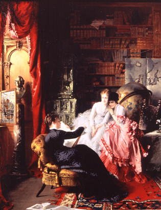 Photo of "THE LESSON, 1877" by CONRAD KIESEL