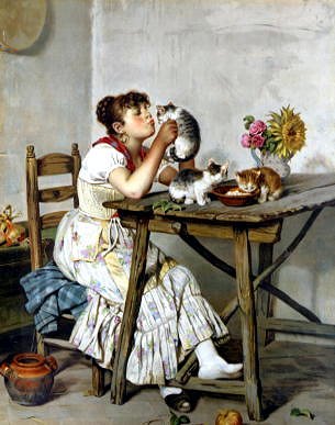 Photo of "A HAPPY FAMILY (PRINT AFTER)" by EUGENE DE BLAAS