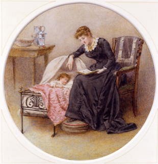 Photo of "A BED-TIME STORY" by GEORGE GOODWIN KILBURNE