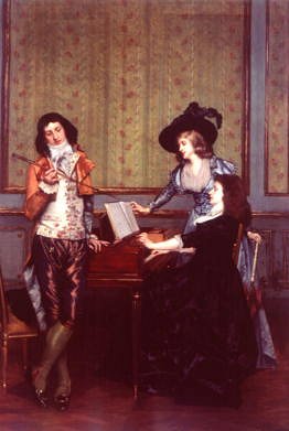 Photo of "THE MUSIC LESSON" by JULES ADOLPHE GOUPIL
