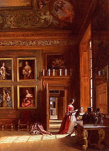 Photo of "AN INTERIOR AT HAMPTON COURT PALACE, NEAR LONDON" by JAMES D. WINGFIELD