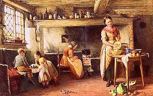 Photo of "A FARMHOUSE KITCHEN" by JOSEPH MOSELEY BARBER