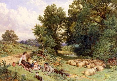 Photo of "THE SHEPHERD'S FAMILY" by MYLES BIRKET FOSTER