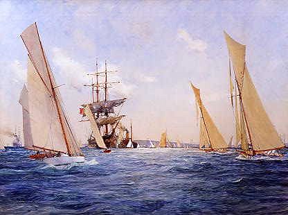 Photo of "TWO THIRTY FOOTERS BEATING BACK" by CHARLES DIXON