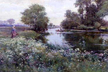 Photo of "ON THE RIVER OUSE, BEDFORDSHIRE, ENGLAND" by WILLIAM KAY BLACKLOCK