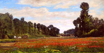 Photo of "THE POPPY FIELD" by HIPPOLYTE CAMILLE DELPY