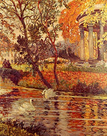Photo of "A WALK BY THE RIVER ON AN AUTUMN DAY" by EUGENE CHIGOT