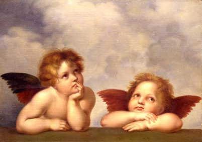 Photo of "ANGELS (COPY PAINTED CIRCA 1853)" by (AFTER) RAPHAEL