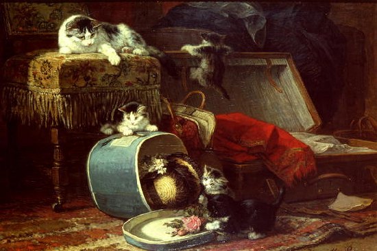 Photo of "MISCHIEF WITH THE NEW HAT" by HENRIETTE RONNER- KNIP