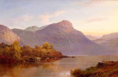 Photo of "A VIEW OF LOCH TAY, SCOTLAND" by ALFRED DE BREANSKI
