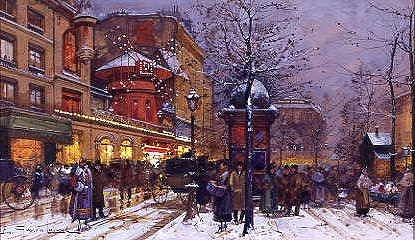 Photo of "PARIS, FRANCE, IN THE SNOW" by EUGENE GALIEN (IN COPYRI LALOUE
