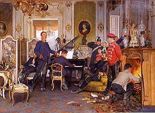 Photo of "A SCENE IN THE FRANCO-PRUSSIAN WAR" by P. (LIFESPAN DATES NOT R HEYMANN